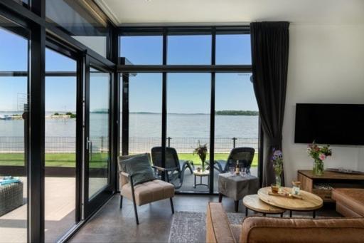 Luxus Cube Meerblick Veluwemeer Am Strand In Erster Reihe Hulshorst Ngoại thất bức ảnh
