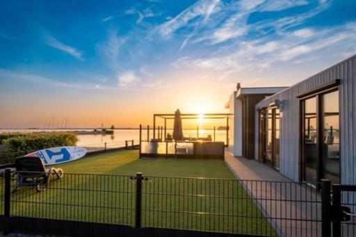 Luxus Cube Meerblick Veluwemeer Am Strand In Erster Reihe Hulshorst Ngoại thất bức ảnh