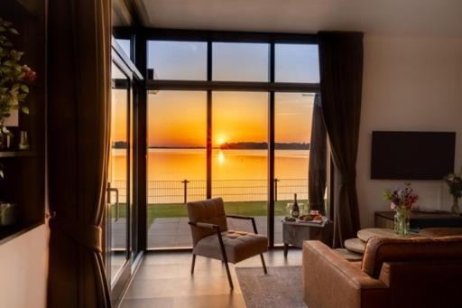 Luxus Cube Meerblick Veluwemeer Am Strand In Erster Reihe Hulshorst Ngoại thất bức ảnh